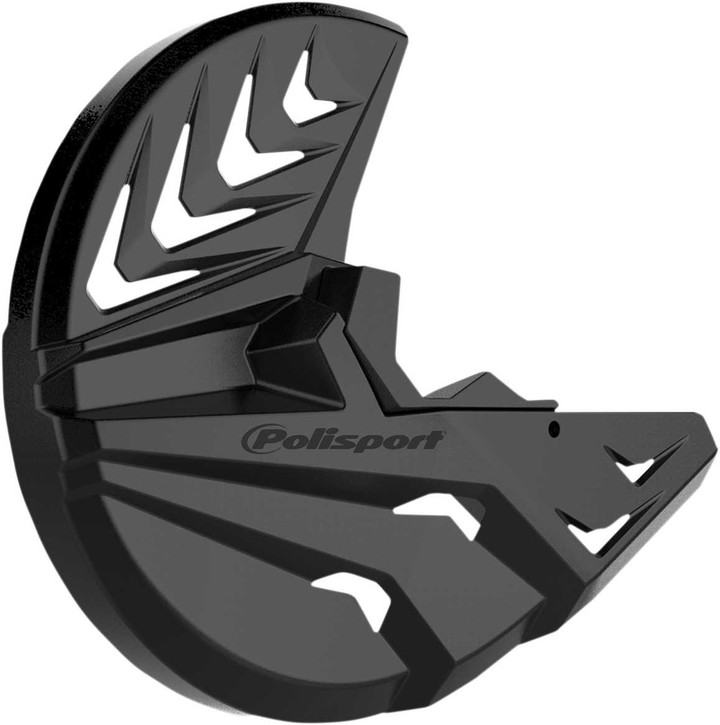 POLISPORT Disc And Bottom Fork Guard - Black - Gas Gas | Husqvarna | KTM | Sherco 8151600001