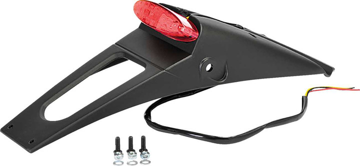 POLISPORT Taillight/License Plate Light - Black 8565900009