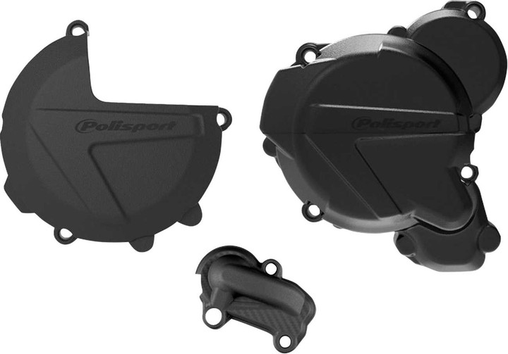 POLISPORT Clutch/Ignition Protection Kit - Black - Husqvarna/KTM 90968