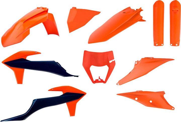 POLISPORT Full Body Kit - Black/Orange OEM '21 - KTM - EX/XC '20-'23 91104