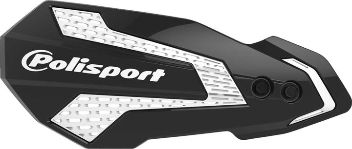 POLISPORT MX Flow Handguards - Black/White 8308200006