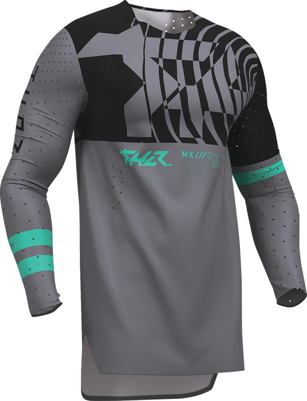 THOR Sportmode Mind Control Jersey - Charcoal/Black - Large