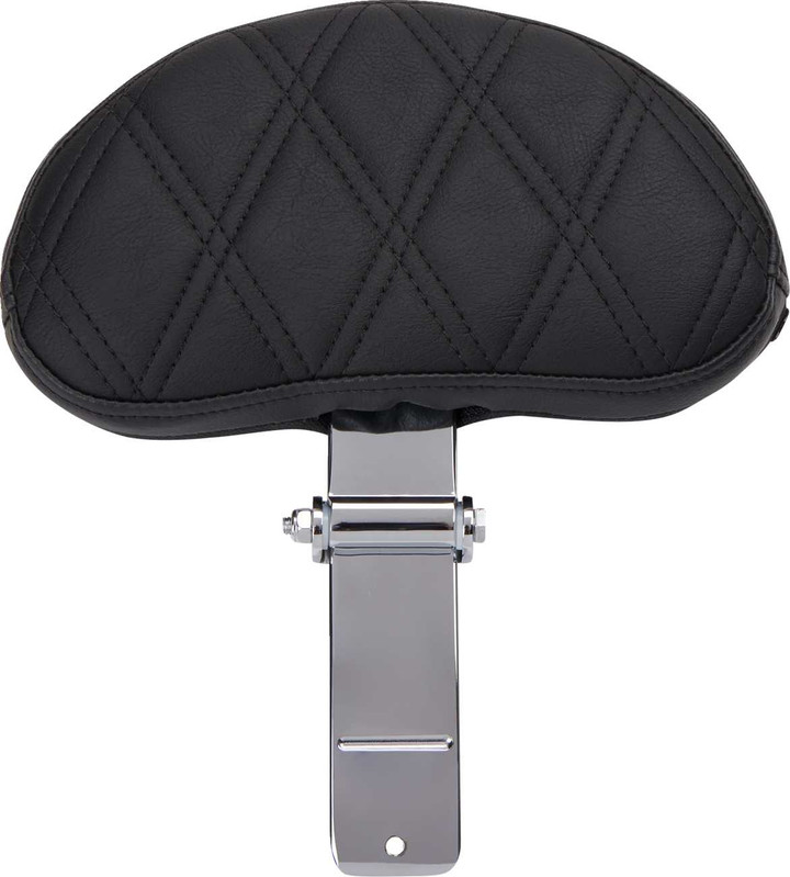 DRAG SPECIALTIES SEATS EZ Glide II Backrest - Small - Vinyl - Double Diamond Black Stitch