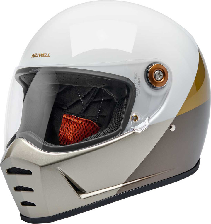 BILTWELL Lane Splitter Helmet - Intersection - Gold/Silver/Bronze - Large 1004-5129-504