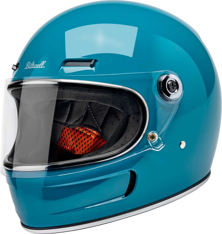 BILTWELL Gringo SV Helmet - Gloss Atlantic Teal - Medium 1006-1126-503