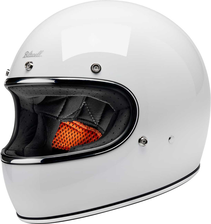 BILTWELL Gringo Helmet - Gloss White - Small 1002-1122-502