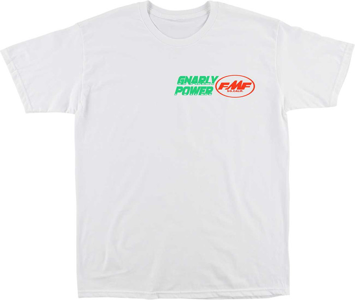 FMF Gnarly Power T-Shirt - White - XL SP26118900WHTXL
