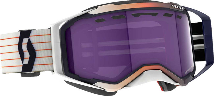 SCOTT Prospect Snow Goggle - Blue/White - Dual Pane - Light Sensitive - Blue Chrome Lens 278603-1006307