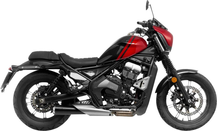 LEOVINCE Classic Racer Slip-On Muffler - Black - Claibro 700 15012BU