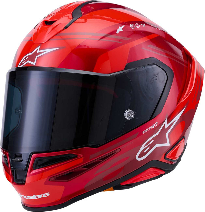 ALPINESTARS Supertech R7 Helmet - 22.06 - A-Core - Gloss Red/White - 2XL 8203426-3182-2XL