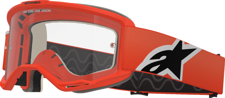 ALPINESTARS GOGGLES Vision 5 Goggle - Corp - Orange - Clear Lens 5101725-430