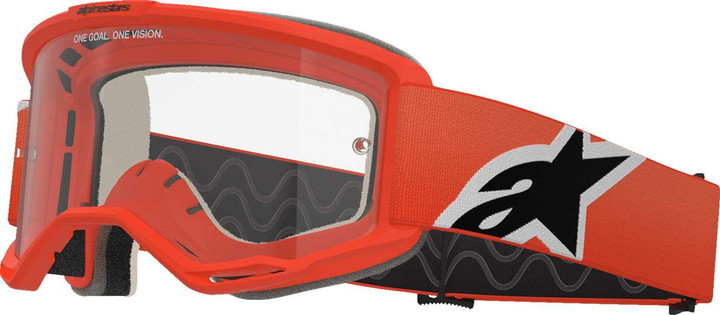 ALPINESTARS GOGGLES Vision 5 Goggle - Corp - Orange - Clear Lens 5101725-430