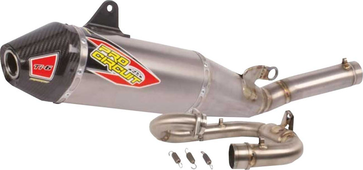 PRO CIRCUIT Ti-6 Pro Titanium Exhaust System - Titanium/Carbon Fiber - YZ250F 0332625F