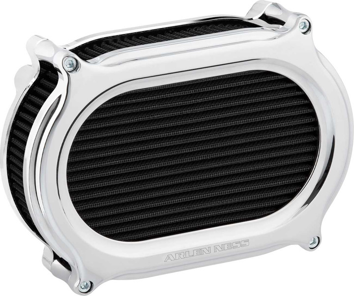 ARLEN NESS Stage 2 Oval Air Cleaner Kit - Chrome 600-195
