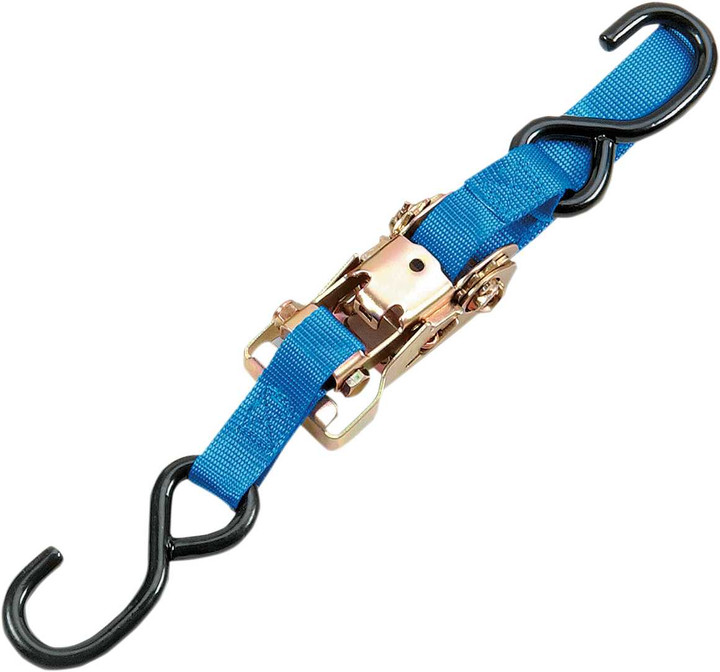 PARTS UNLIMITED Tie-Down Strap - Ratchet - 1" x 6' - Blue