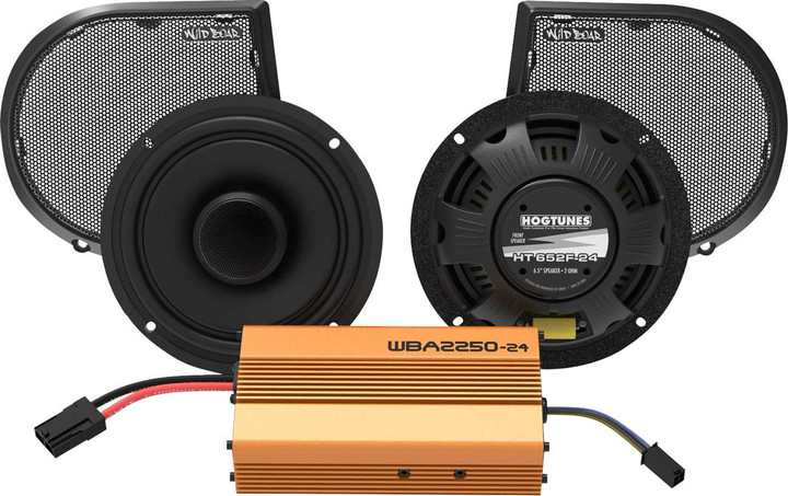WILD BOAR AUDIO Amplifier/Speaker Kit - 500 W - FLHX HOG WILD SG2-24