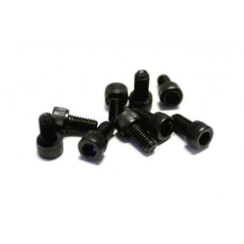 BIG GUN EXHAUST 1/4X20 Base Plate Allen Screws (4 Pk) - Socket Head (Blk) 40-S007