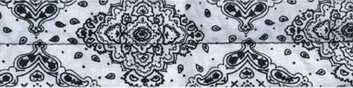 BOBSTER Cooldanna 100% Cotton White Paisley D102