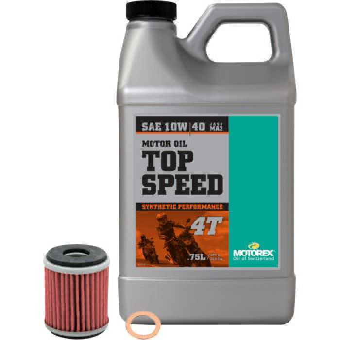 MOTOREX Oil Change Kit Top Speed 10W-40 Yamaha Yz250F 311243