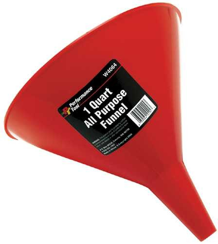 PERFORMANCE TOOL All Purpose Funnel 1 Qt. W4064