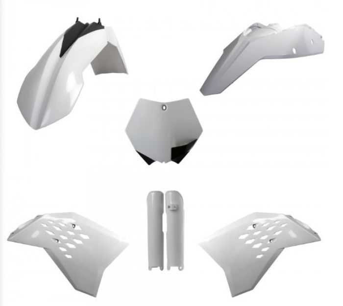 POLISPORT Polisport Replica Plastic KitFull Kit Ktm White Ktm 91438