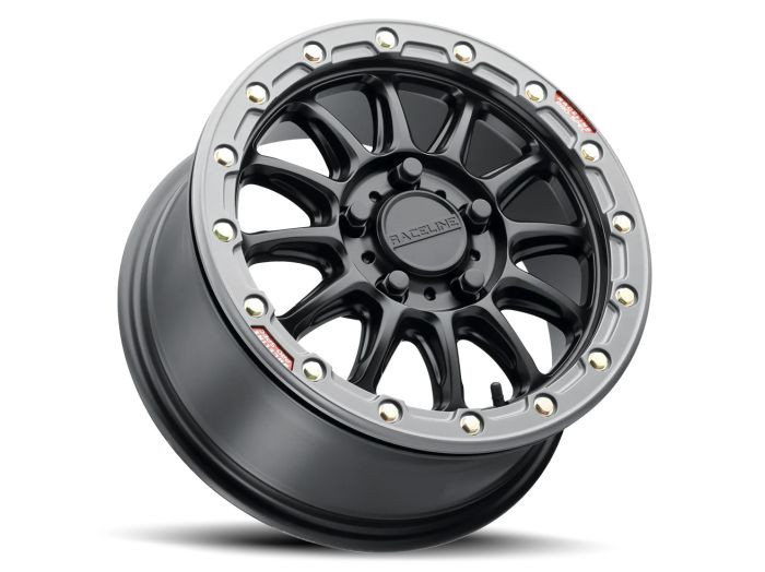 RACELINE A14BG-57012+25 Raceline Alpha Black W/Gunmetal Ring 15X7 5X114.3 +25