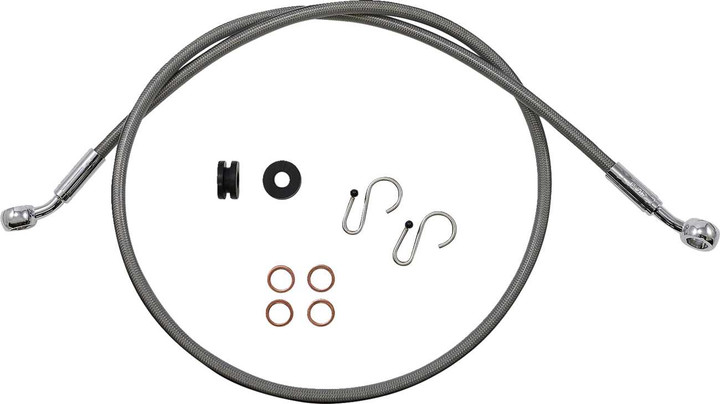 MAGNUM SHIELDING Brake Line - Stainless Steel/Chrome - Indian SSC0603-41