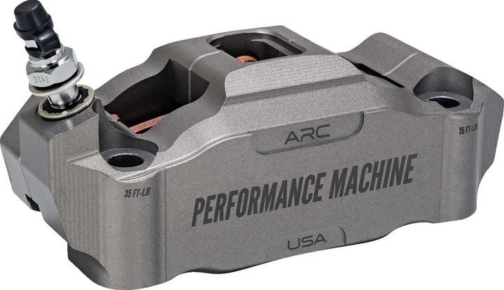 PERFORMANCE MACHINE (PM) Radial Mount Caliper - Front Left - Gunmetal Gray 0052-2427-GYC