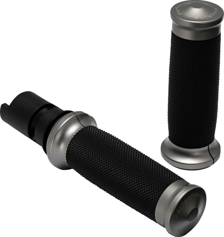 PERFORMANCE MACHINE (PM) Contour Color Grips - '24+ Harley-Davidson - Gunmetal Gray 0063-2105M-GU