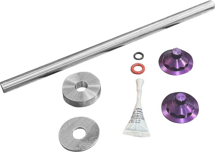 PAUL YAFFE BAGGER NATION Axle Cover Kit - Y-Axle Rod - Front - Standard/12 Point - Purple PYO:YTPR-18L-PR