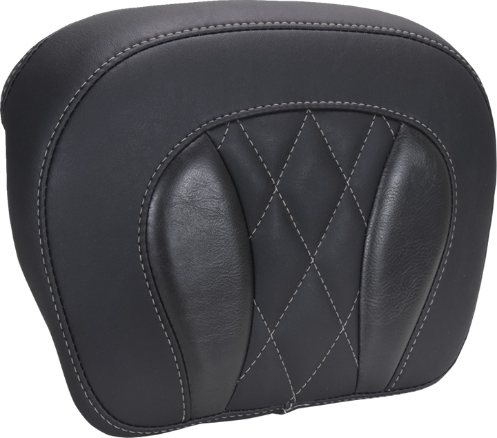 MUSTANG Chopped Tour-Pak┬« Pad - Gunmetal Stitching - FLH/FLT '23-'25 88440GM