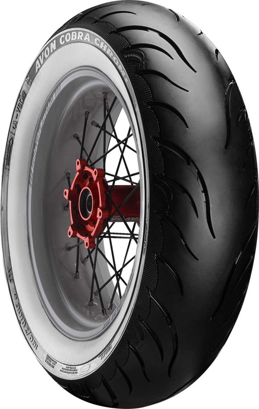 AVON Tire - Cobra Chrome AV92 Rear - 150/70B18 - Wide Whitewall - 76V 640604