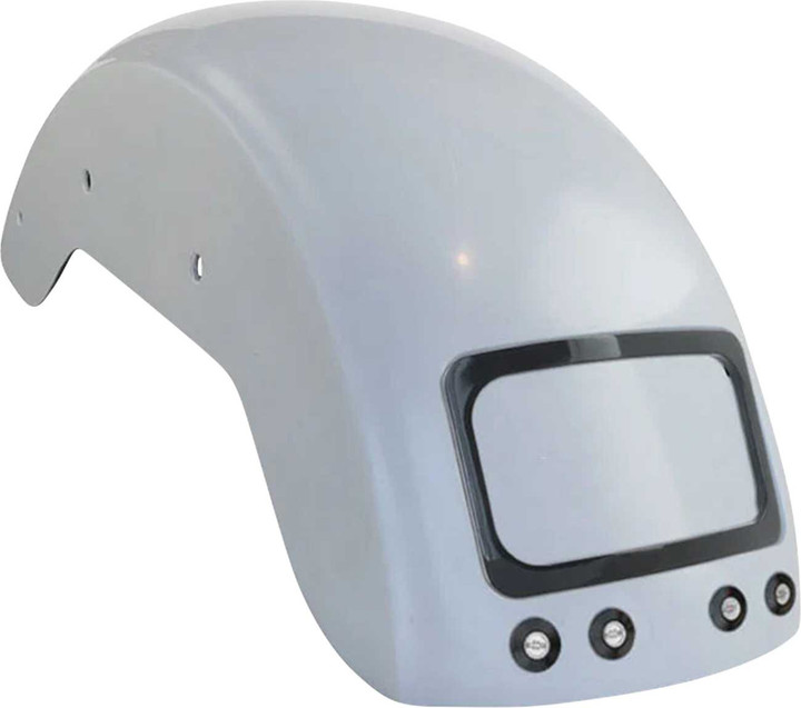 PAUL YAFFE BAGGER NATION The Fix Rear Fender - Black Frame Plate - Thunder Bolts - HD Softail PYO:CRF-M8ST-SG-TB-B