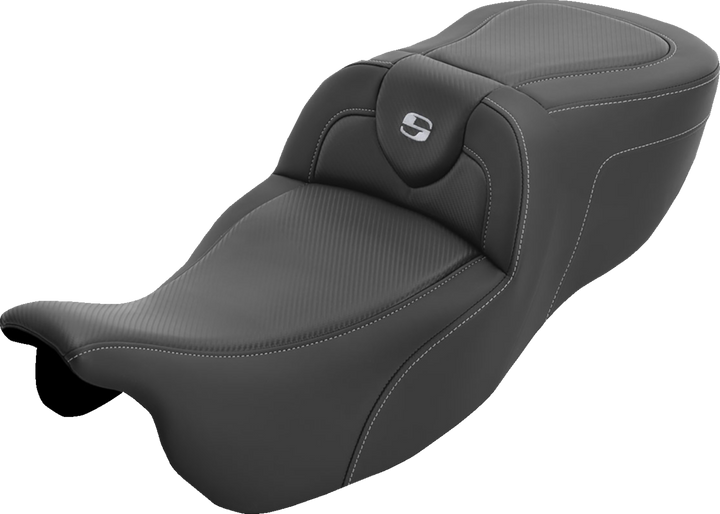 SADDLEMEN Roadsofa Extended Reach Seat - without Backrest - Carbon Fiber - FLRT/FLTRT '15-'25 815-07-186