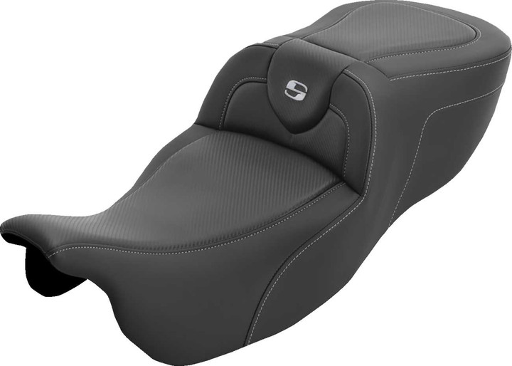 SADDLEMEN Roadsofa Extended Reach Seat - without Backrest - Carbon Fiber - FLRT/FLTRT '15-'25 815-07-186