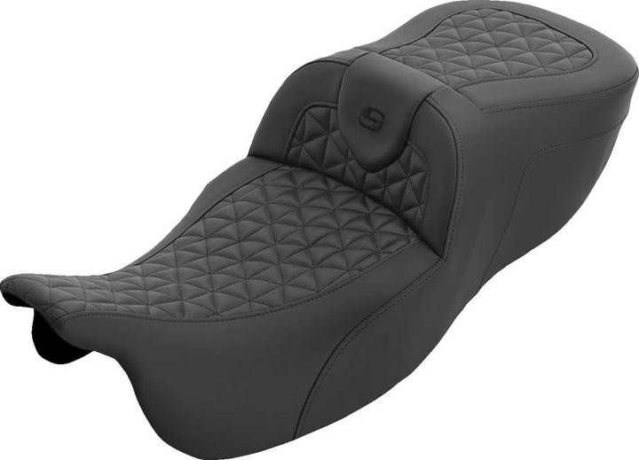 SADDLEMEN Roadsofa Extended Reach Seat - without Backrest - Tri-Gripper - FLRT/FLTRT '15-'25 815-07-21100