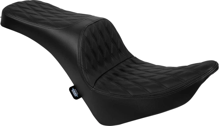 DRAG SPECIALTIES SEATS Freedom Seat - Solar Leather - Double Diamond Black Stitch - FL/FX '18-'25