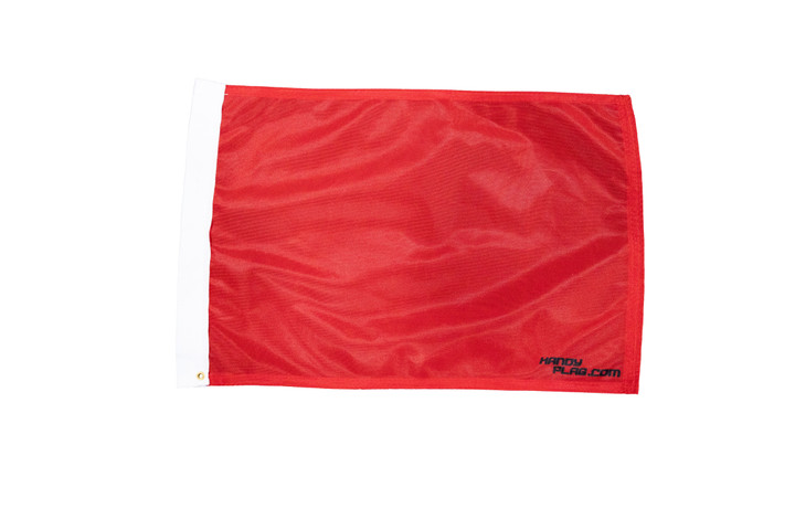 Handy Flag Plain Red HFRF-00202