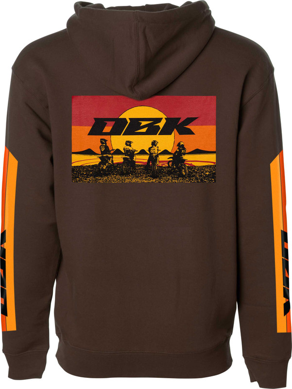 Dbk Sunday Stripe Hoodie Brown 2X AH-SUNDAYSTR-BRN-2X