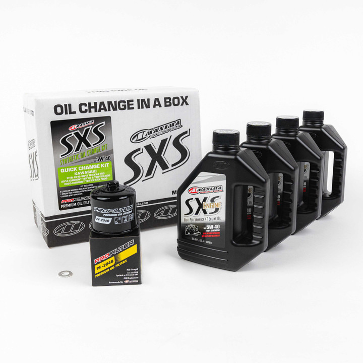 Maxima Sxs Oil Quick Change Kit 5W40 With Oil Filter Kaw Krx 90-469013-KRX