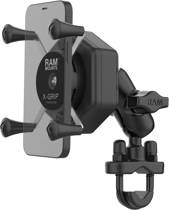 Ram X-Grip Vibe-Safe Phone Mount With U-Bolt Base Short RAM-B-149Z-A-UN7-462