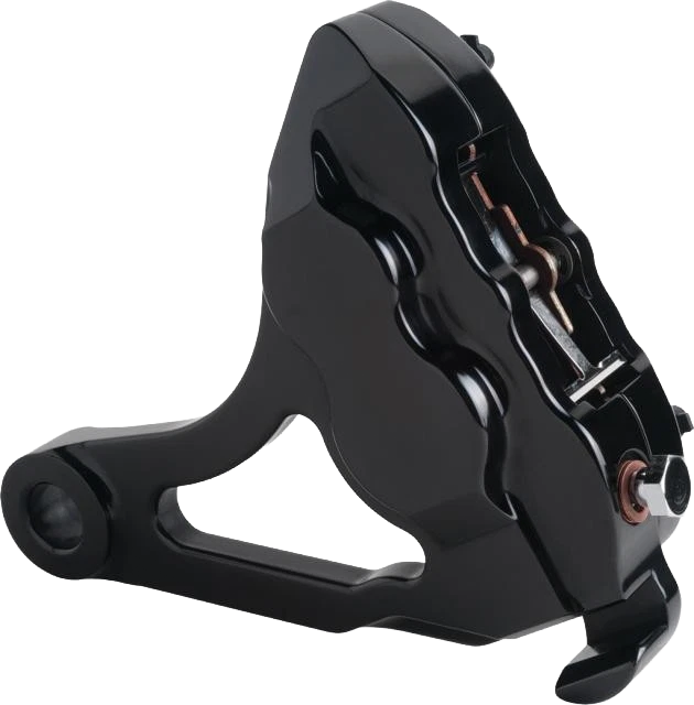 Hawg Halters Inc 4 Pist Rear Caliper Kit Black Dyna 06-07 RKDGAB536