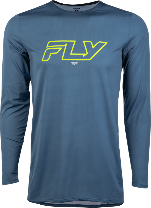 Fly Mtb Enduro Long Sleeve Jersey Slate/Hi-Vis Lg 359-241L