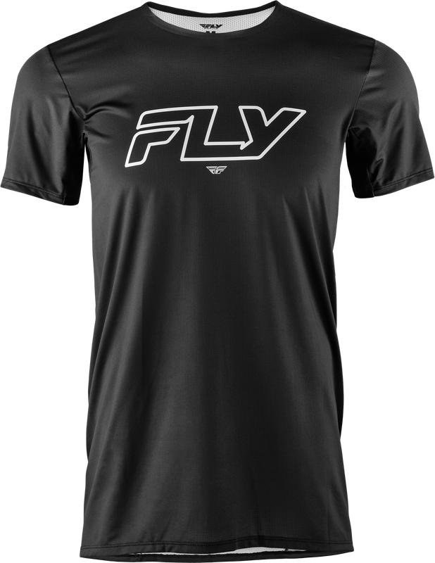 Fly Mtb Enduro Short Sleeve Jersey Black/White Md 359-220M