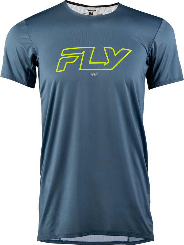 Fly Mtb Enduro Short Sleeve Jersey Slate/Hi-Vis Lg 359-221L