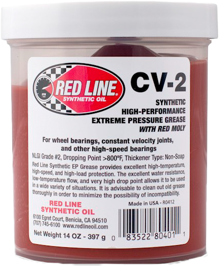 Red Line Cv-2 Grease W/ Moly Jar 14 Oz (4/Case Sold Ea) 80401