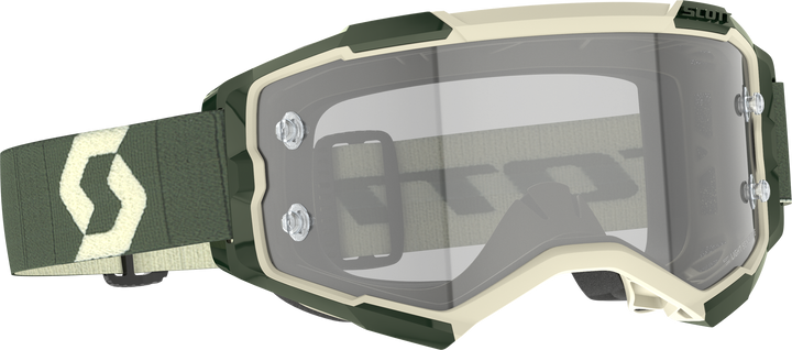 Scott Fury Ls Goggle Kaki Green Ls Grey Works 272827-6312327