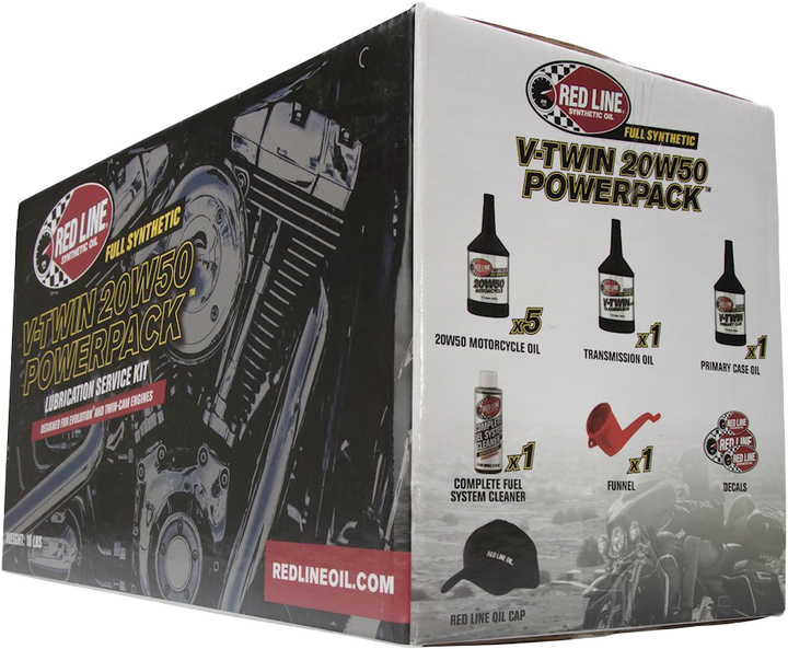 Red Line Big Twin Powerpack 20W50 Oil Change Kit 90226