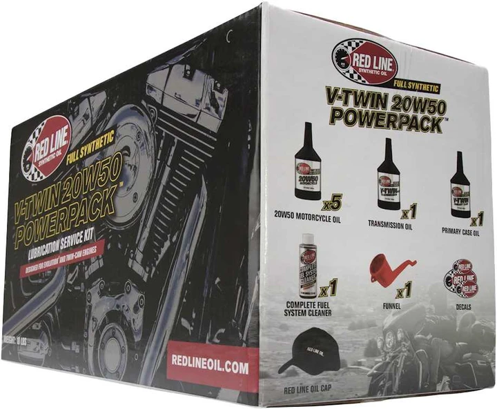 Red Line Big Twin Powerpack 20W50 Oil Change Kit 90226