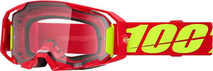 100% Armatic Goggle Red Clear Lens 50059-00005